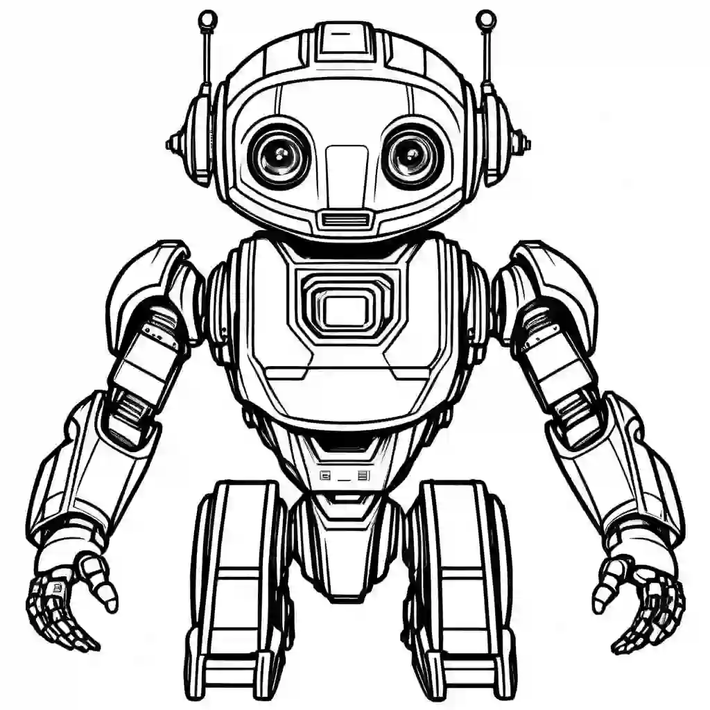Domestic Robot coloring pages